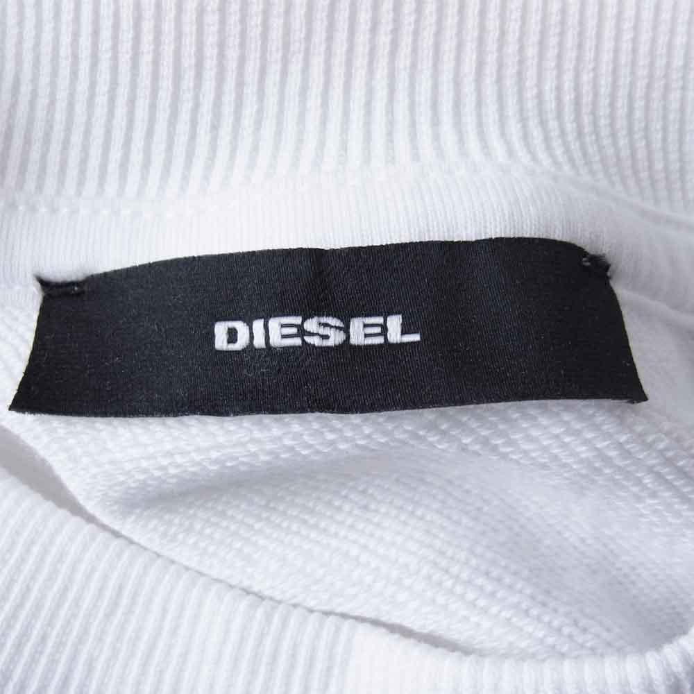 DIESEL ディーゼル 00SEM2 DIESEL INDUSTRY スウェット ホワイト系 M【新古品】【未使用】【中古】