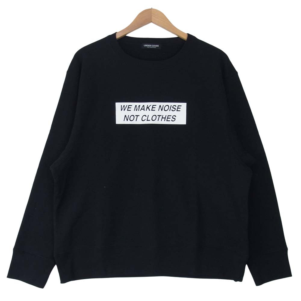UNDERCOVER アンダーカバー MUT9813-5 WE MAKE NOISE NOT CLOTHES プリント スウェット ブラック系 2【美品】【中古】