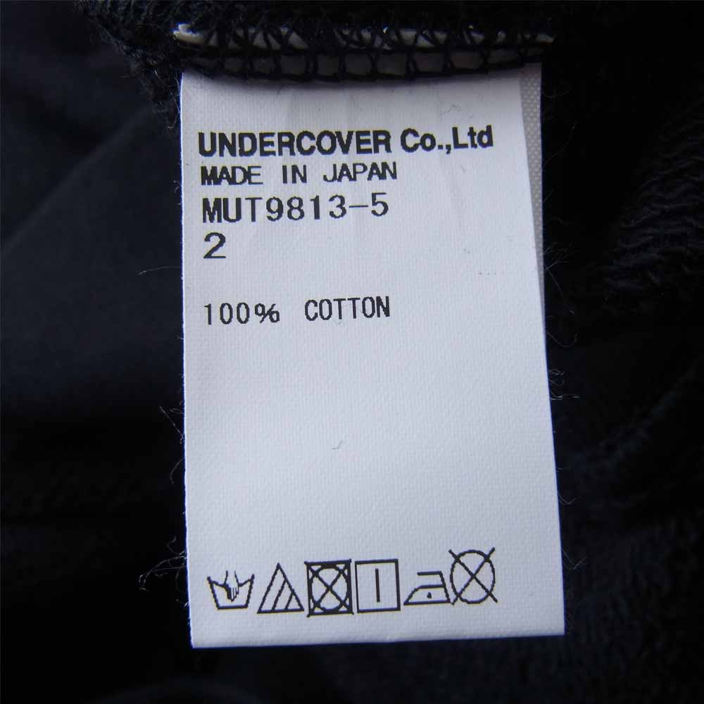 UNDERCOVER アンダーカバー MUT9813-5 WE MAKE NOISE NOT CLOTHES プリント スウェット ブラック系 2【美品】【中古】