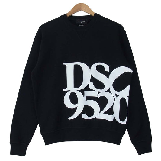 DSQUARED2 ディースクエアード S71GU0418 DSQ 9520 ロゴ スウェット ブラック系 S【美品】【中古】
