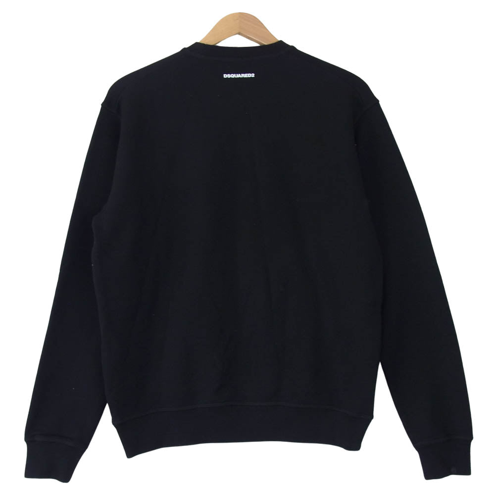 DSQUARED2 ディースクエアード S71GU0418 DSQ 9520 ロゴ スウェット ブラック系 S【美品】【中古】