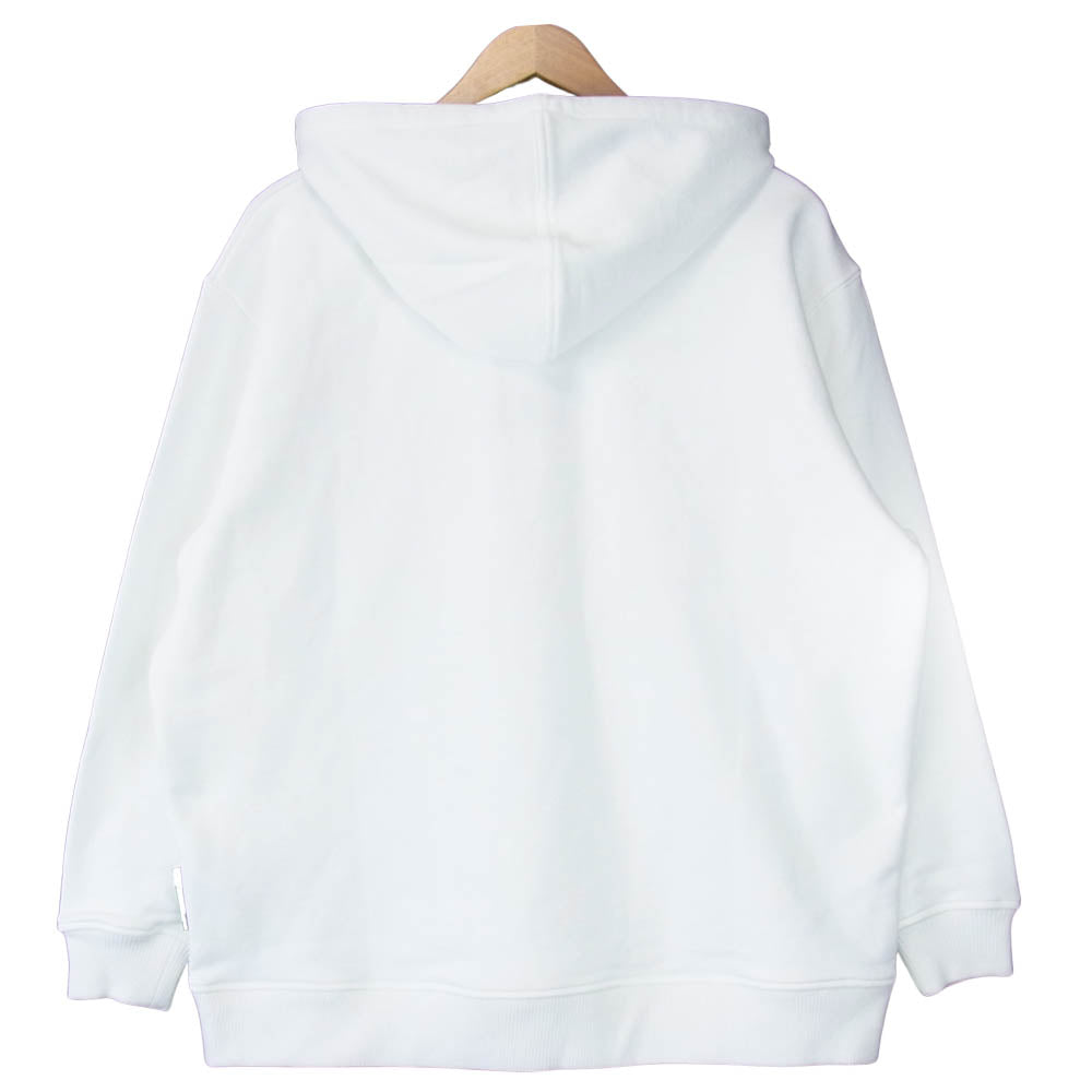 JIMMY CHOO ジミーチュウ JC COLLEGE HOODIE カレッジ ロゴ パーカー ホワイト系 S【新古品】【未使用】【中古】
