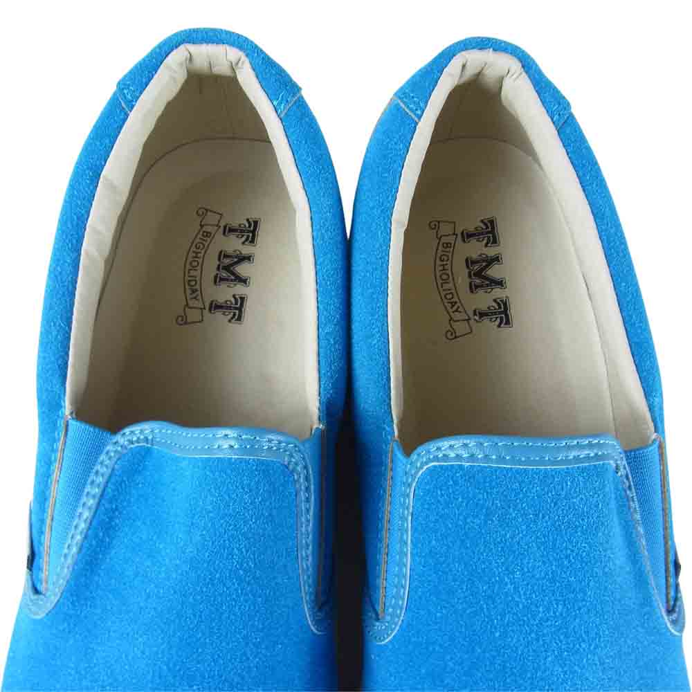 TMT ティーエムティー スウェード スリッポン 靴 ターコイズブルー 44【新古品】【未使用】【中古】
