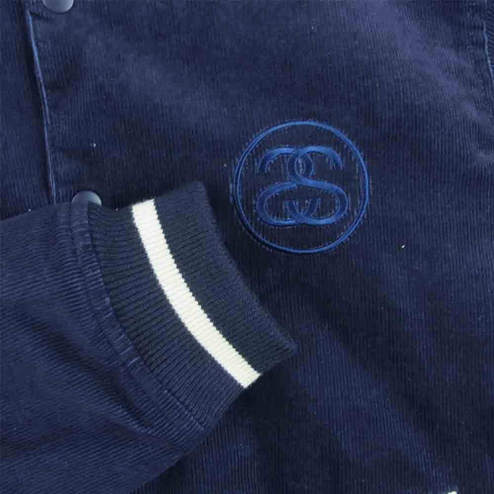 STUSSY ステューシー SSロゴ コーデュロイ スタジャン コットン 中国製 ネイビー系 M【中古】