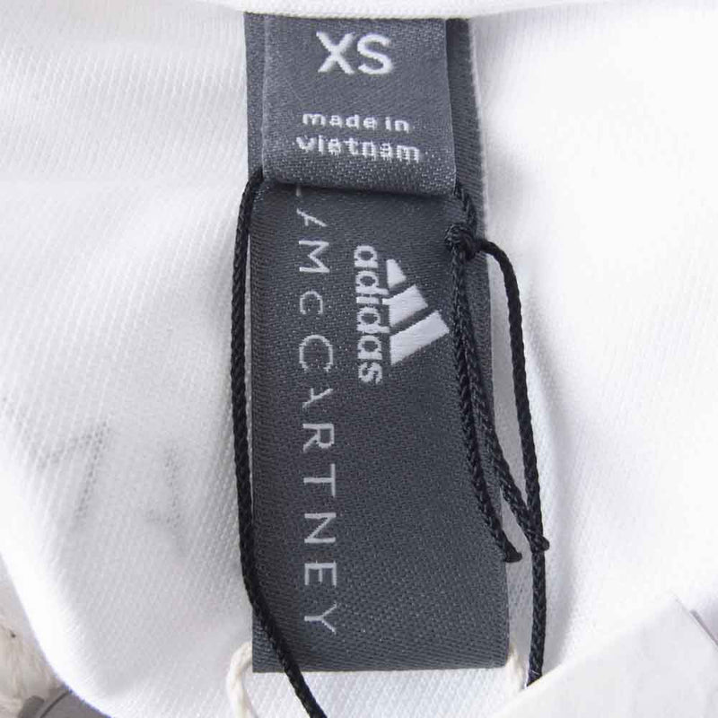adidas アディダス STELLA McCARTNEY ステラマッカートニー aSMC CROP TEE クロップド Tシャツ ホワイト ホワイト系 XS【新古品】【未使用】【中古】