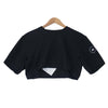 adidas アディダス STELLA McCARTNEY ステラマッカートニー aSMC CROP TEE クロップド Tシャツ ブラック ブラック系 XS【新古品】【未使用】【中古】