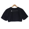 adidas アディダス STELLA McCARTNEY ステラマッカートニー aSMC CROP TEE クロップド Tシャツ ブラック ブラック系 XS【新古品】【未使用】【中古】