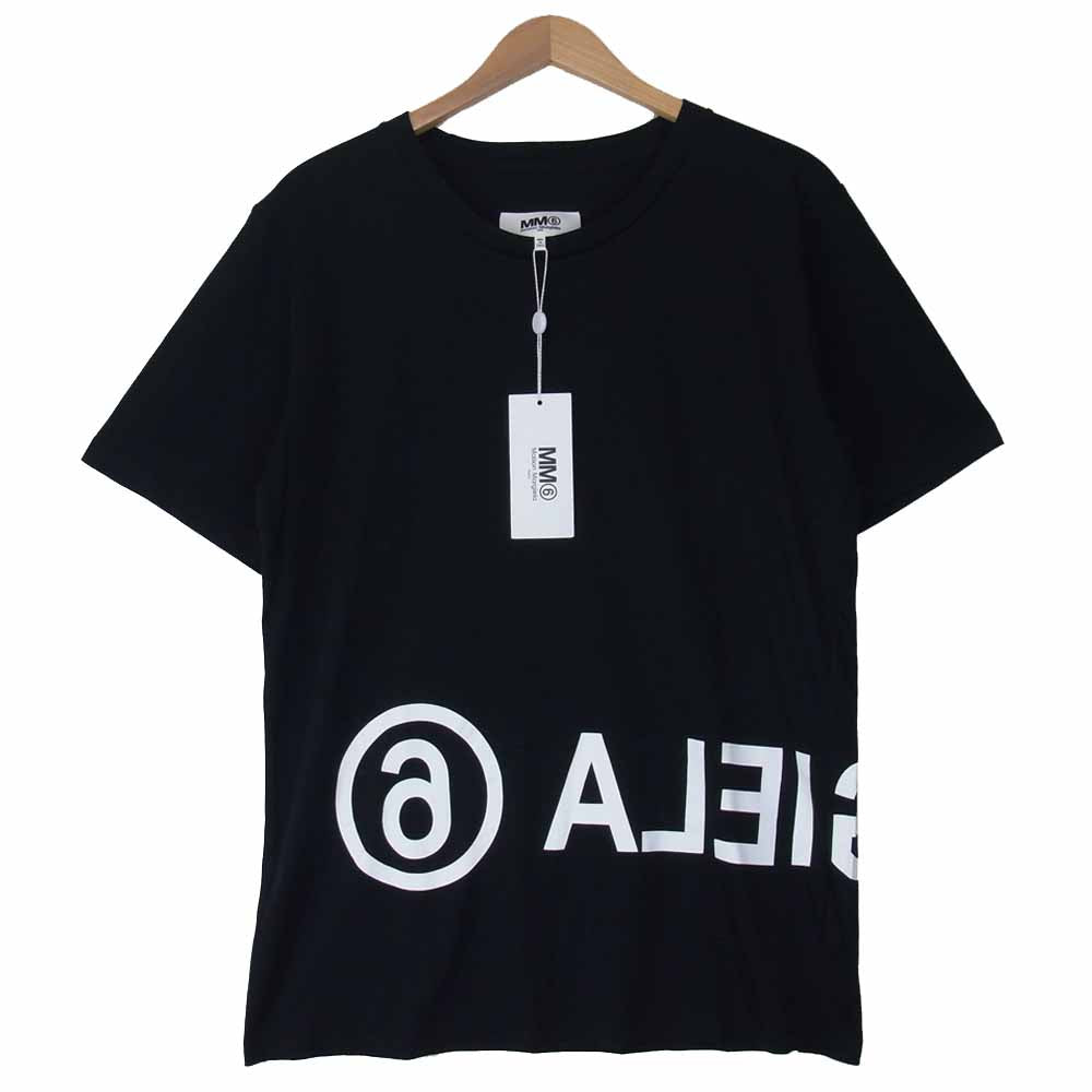MAISON MARGIELA メゾンマルジェラ MM6 S52GC0119 リバース ロゴ 半袖 Tシャツ ブラック ブラック系 M【新古品】【未使用】【中古】