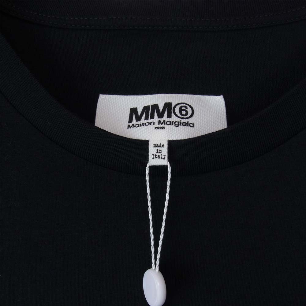 MAISON MARGIELA メゾンマルジェラ MM6 S52GC0119 リバース ロゴ 半袖 Tシャツ ブラック ブラック系 M【新古品】【未使用】【中古】