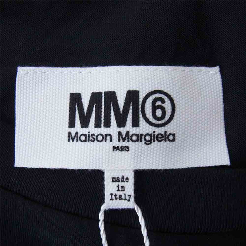 MAISON MARGIELA メゾンマルジェラ MM6 S52GC0119 リバース ロゴ 半袖 Tシャツ ブラック ブラック系 M【新古品】【未使用】【中古】