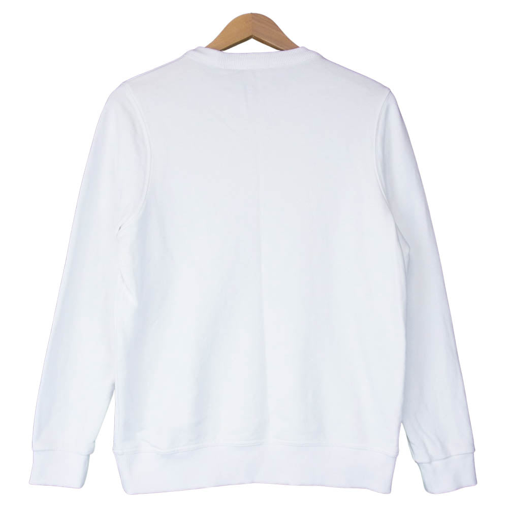 BURBERRY バーバリー 8011443 FAIRHALL ロゴプリント スウェット トレーナー ホワイト系 S【美品】【中古】