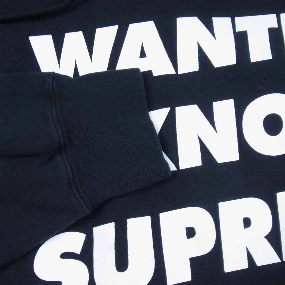 Supreme シュプリーム 20SS Known As Hooded Sweatshirt WE WANTED TO BE KNOWN AS SUPREME スウェット パーカー ブラック系 M【中古】