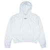 OFF-WHITE オフホワイト 20AW OMBB037E20FLE007 国内正規品 MASKED FACE OVER HOODIE オーバーサイズ フーディ ホワイト系 L【美品】【中古】