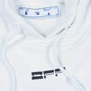 OFF-WHITE オフホワイト 20AW OMBB037E20FLE007 国内正規品 MASKED FACE OVER HOODIE オーバーサイズ フーディ ホワイト系 L【美品】【中古】
