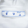 OFF-WHITE オフホワイト 20AW OMBB037E20FLE007 国内正規品 MASKED FACE OVER HOODIE オーバーサイズ フーディ ホワイト系 L【美品】【中古】
