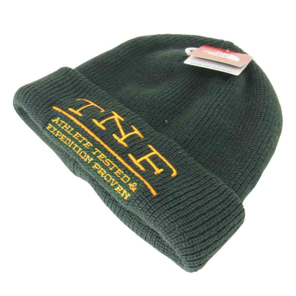 THE NORTH FACE ノースフェイス NN41513 STICHWORK BEANIE ステッチ ワーク ビーニー グリーン系 F【新古品】【未使用】【中古】