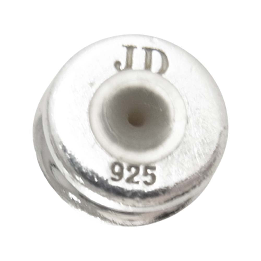 Justin Davis ジャスティンデイビス SEJ869 REBEL YELL SPIKE スパイク モチーフ アナーキーロゴ ピアス シルバー系【美品】【中古】