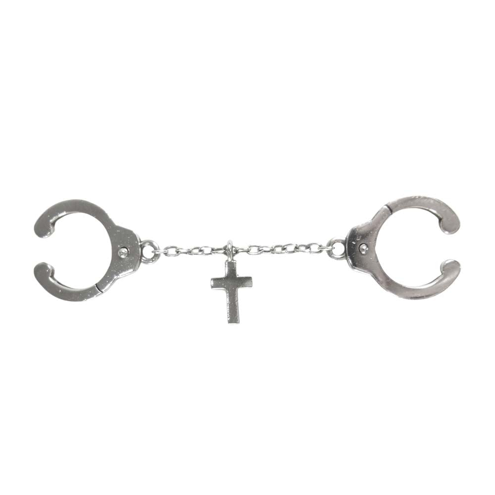 Justin Davis ジャスティンデイビス SEJ845 WANDERLUST CROSS ワンダーラスト クロス イヤーカフ ピアス シルバー系【美品】【中古】