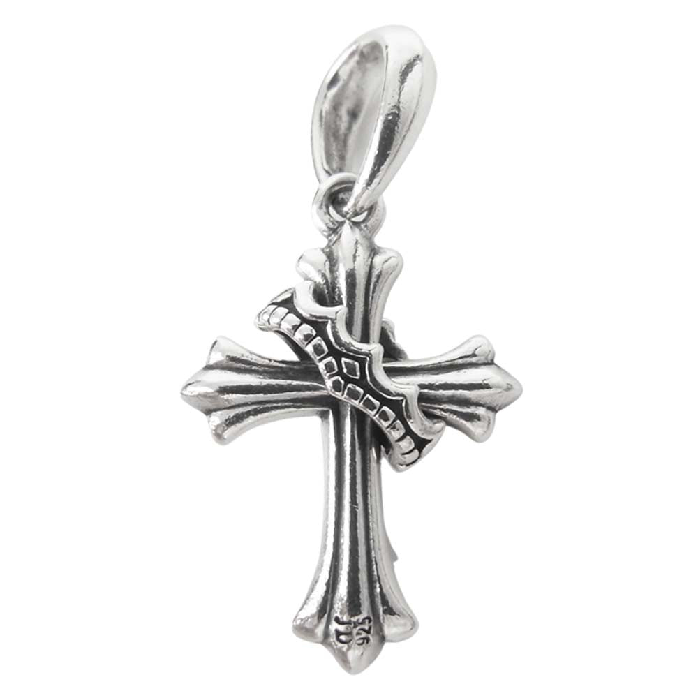 Justin Davis ジャスティンデイビス SPJ481 LITTLE CRUX リトル クロス ペンダント ネックレス トップ シルバー系【中古】