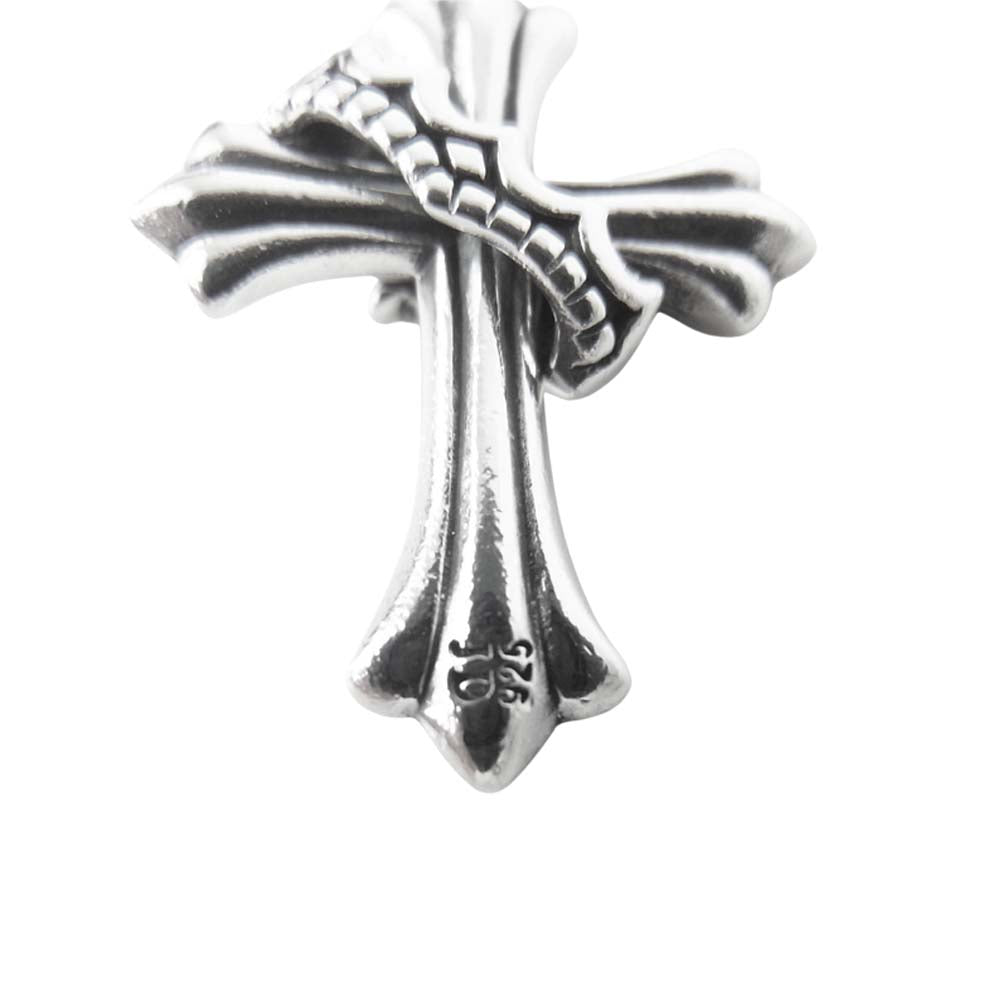 Justin Davis ジャスティンデイビス SPJ481 LITTLE CRUX リトル クロス ペンダント ネックレス トップ シルバー系【中古】