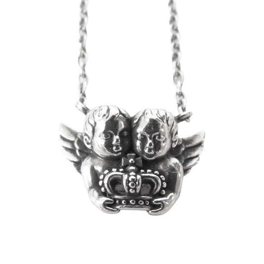 Justin Davis ジャスティンデイビス SNJ635 ANGERIC DREAM エンジェル ドリーム クラウン ネックレス シルバー系【中古】