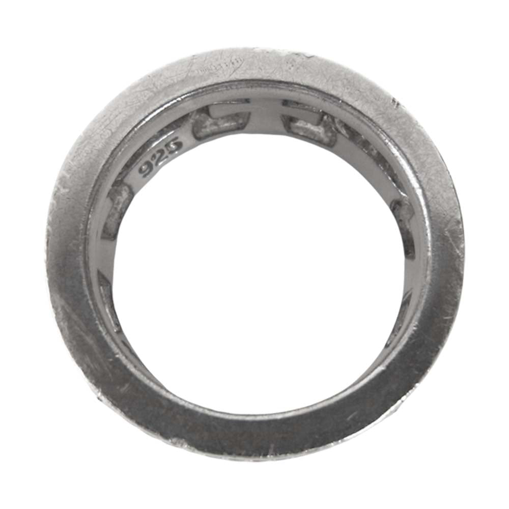 Justin Davis ジャスティンデイビス SRJ175 MEDIEVAL WEDDING BAND RING クロス クラウン バンド リング シルバー系 13号程度【中古】