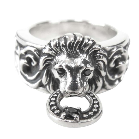 Justin Davis ジャスティンデイビス SRJ522 LION KEEPER RING ライオン キーパー リング シルバー系 7号程度【中古】