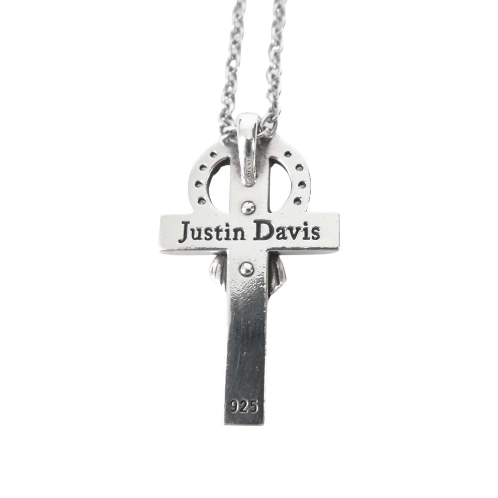Justin Davis ジャスティンデイビス SNJ789 REBEL FAITH クロス チャーム マリア ネックレス シルバー系【中古】