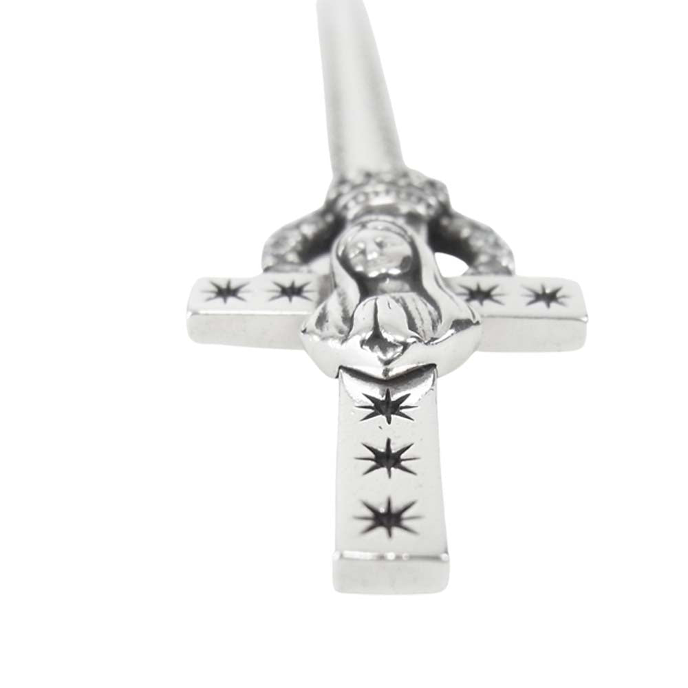 Justin Davis ジャスティンデイビス SNJ789 REBEL FAITH クロス チャーム マリア ネックレス シルバー系【中古】