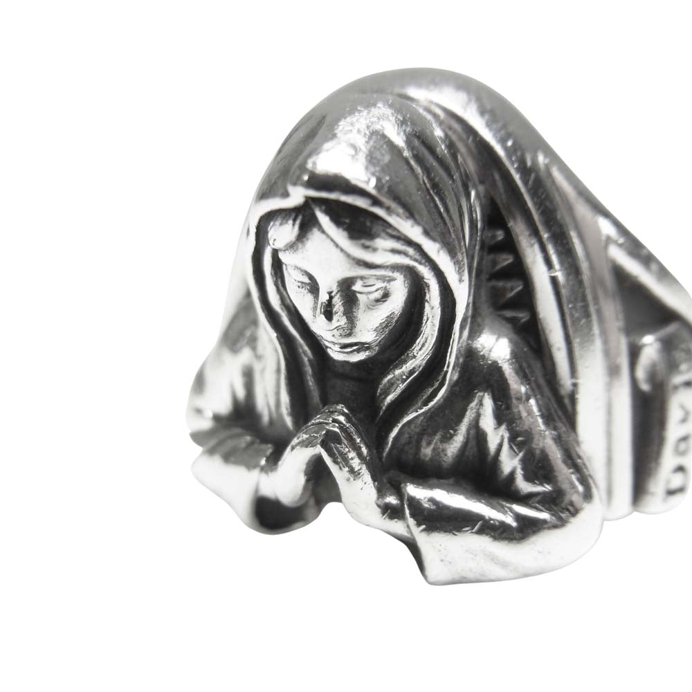 Justin Davis ジャスティンデイビス SRJ441 DOOM SPLIT RING スカル マリア リング シルバー系 17号程度【中古】