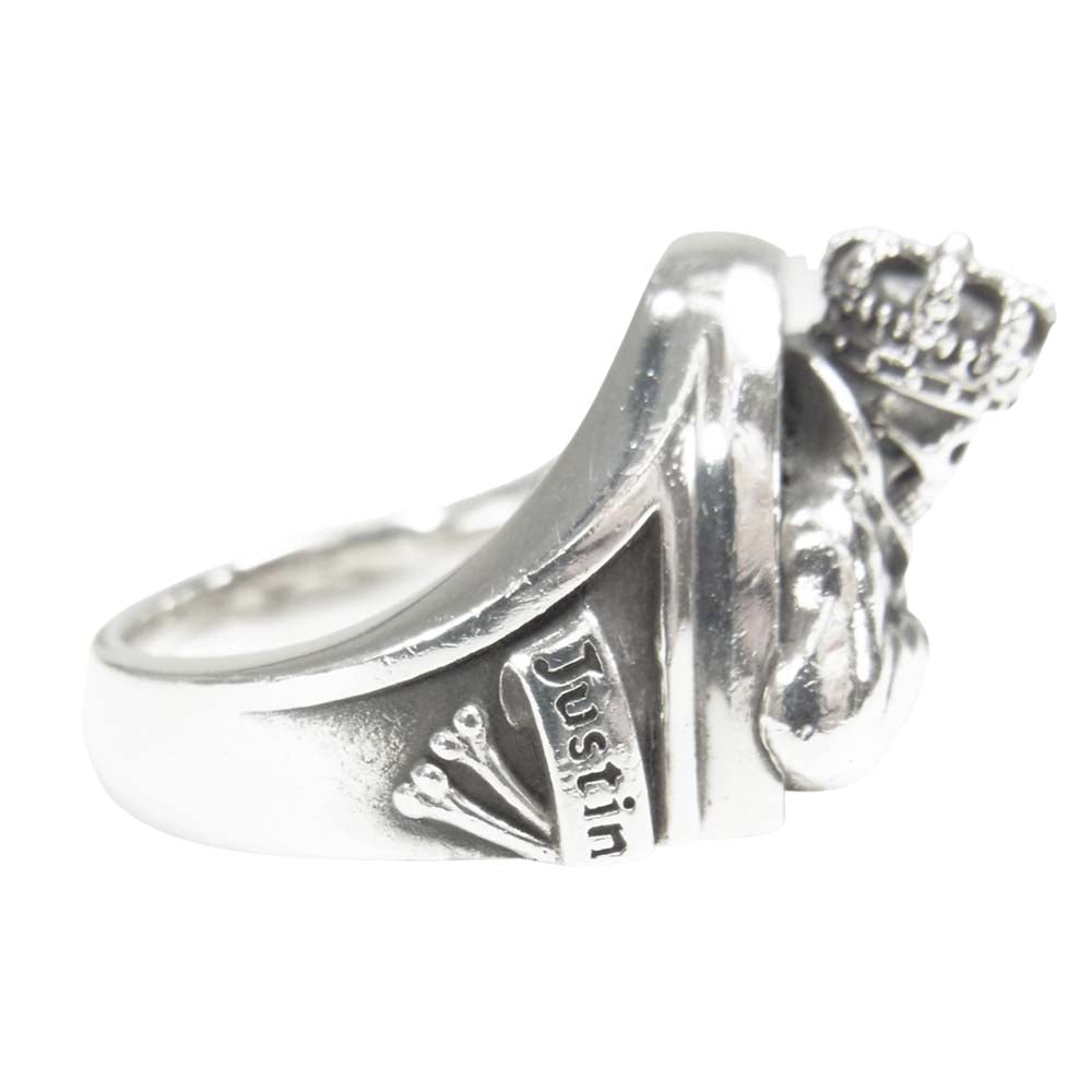 Justin Davis ジャスティンデイビス SRJ441 DOOM SPLIT RING スカル マリア リング シルバー系 17号程度【中古】