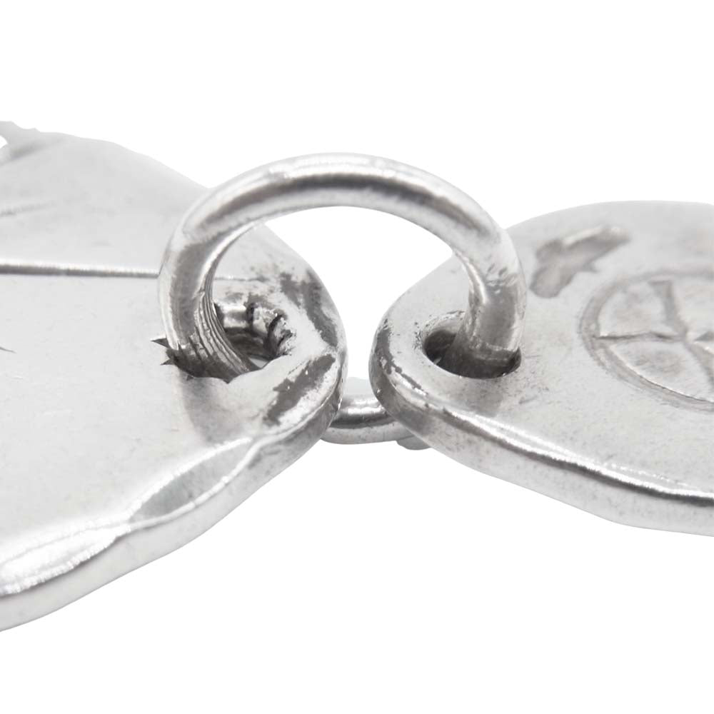 WINGROCK ウィングロック フラットメタル タタキ 18K コンビ ペンダントトップ シルバー系【中古】
