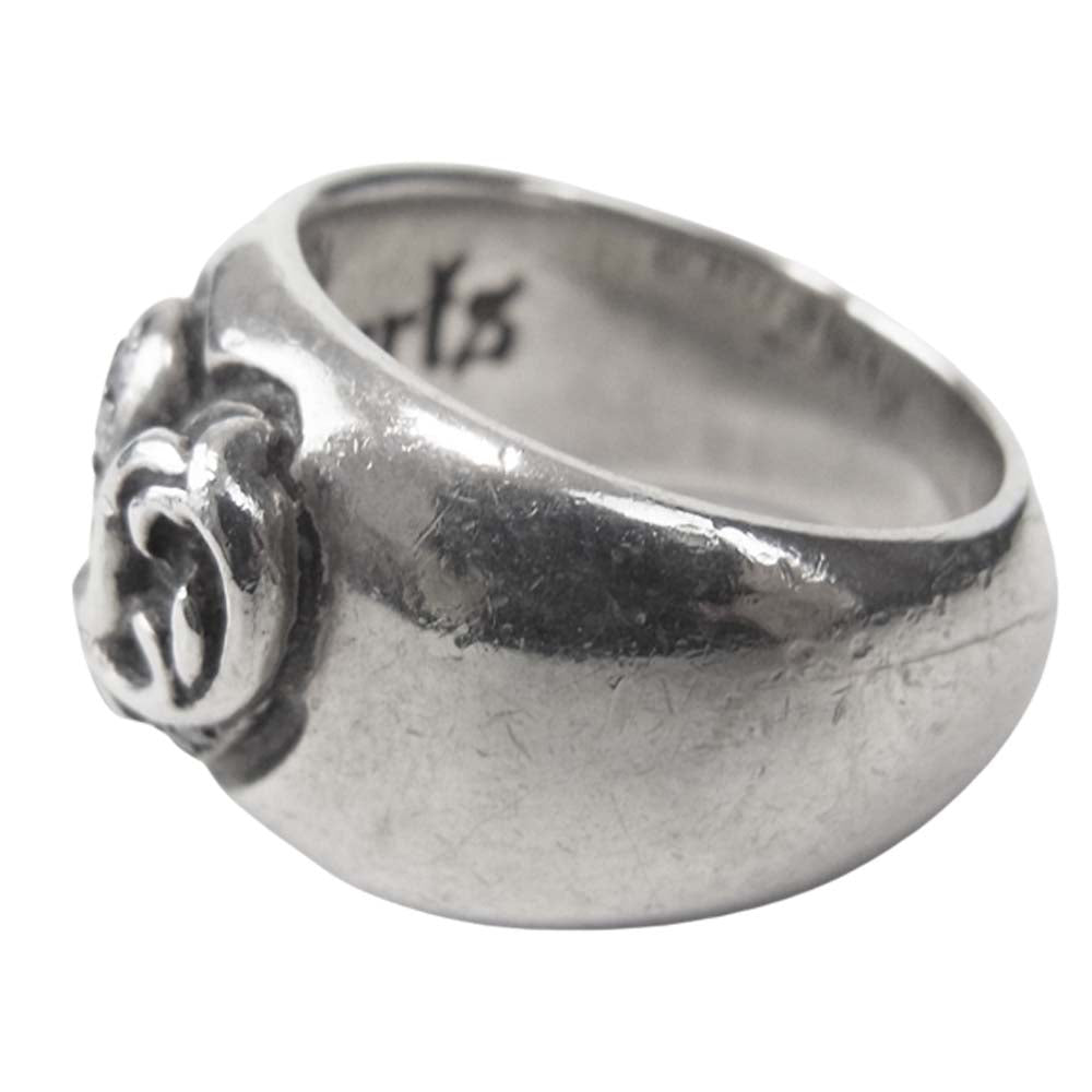 CHROME HEARTS クロムハーツ（原本有） HEART INBAND DMND ハートインバンド パヴェ ダイヤ リング シルバー系 7号程度【中古】