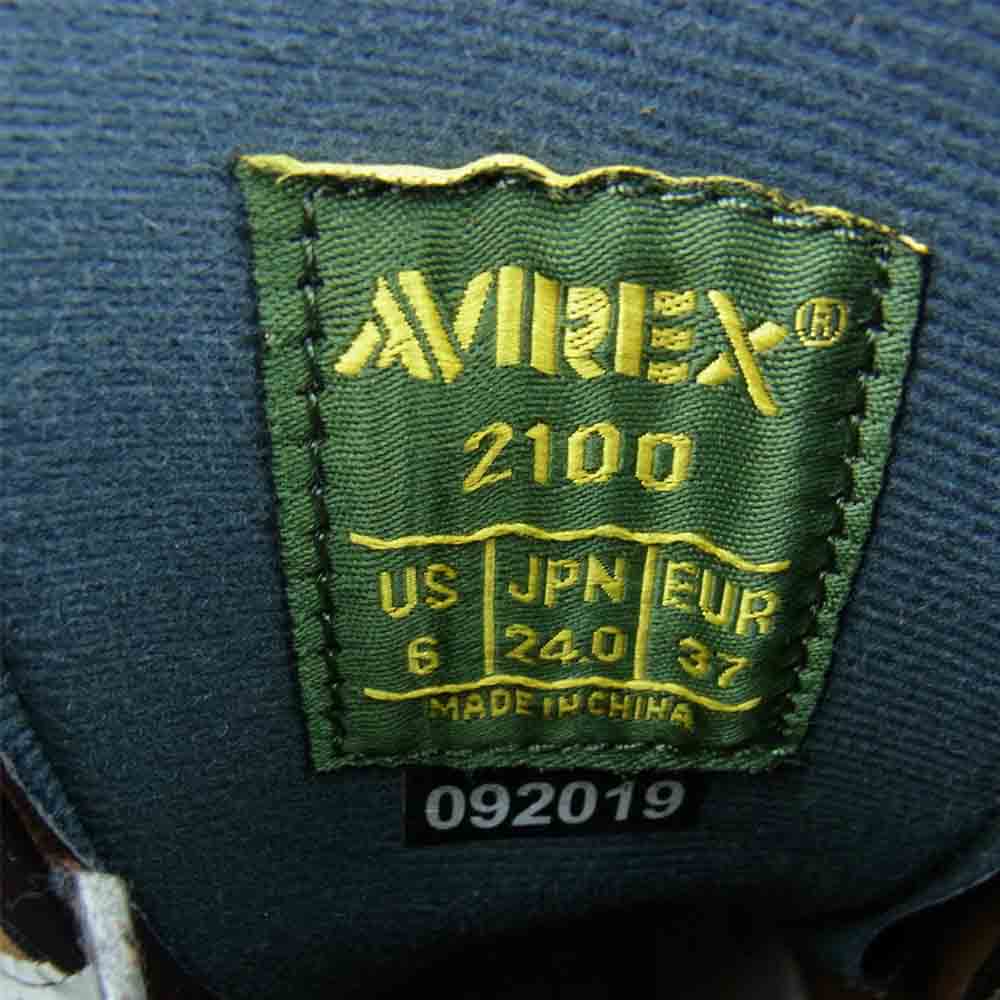 AVIREX アヴィレックス 2100 YAMATO ヤマト バイカー ブーツ ブラウン系 24cm【中古】
