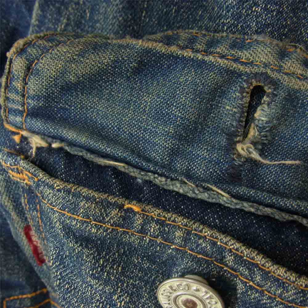 Levi's リーバイス 507XX BIG E ボタン裏17 ヴィンテージ オリジナル デニム ジャケット インディゴブルー系 サイズ表記無【中古】