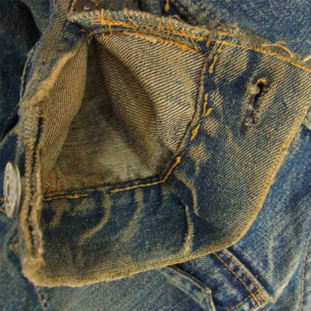 Levi's リーバイス 507XX BIG E ボタン裏17 ヴィンテージ オリジナル デニム ジャケット インディゴブルー系 サイズ表記無【中古】