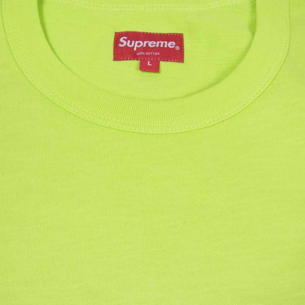 Supreme シュプリーム 19AW Flame S/S Top フレイム ロゴ ハーフスリーブ ライトグリーン系 L【新古品】【未使用】【中古】