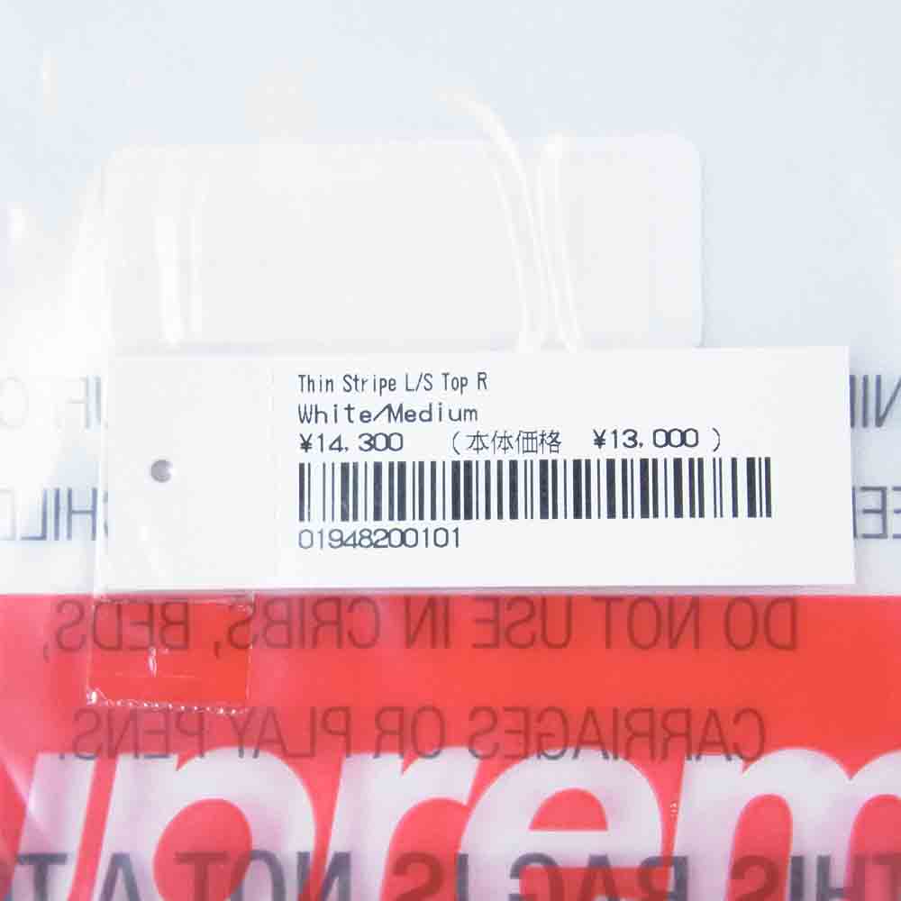Supreme シュプリーム 21SS Thin Stripe L/S Top シン ストライプ 長袖 Tシャツ マルチカラー系 M【新古品】【未使用】【中古】