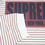 Supreme シュプリーム 21SS Thin Stripe L/S Top シン ストライプ 長袖 Tシャツ マルチカラー系 M【新古品】【未使用】【中古】
