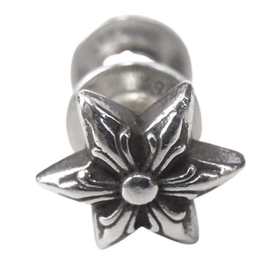 CHROME HEARTS クロムハーツ（原本有） STUD CUT OUT STAR カット アウト スター スタッド ピアス シルバー系【中古】