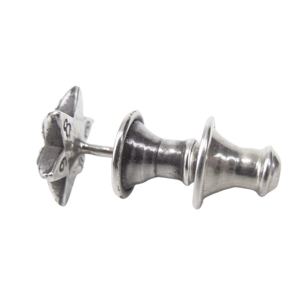 CHROME HEARTS クロムハーツ（原本有） STUD CUT OUT STAR カット アウト スター スタッド ピアス シルバー系【中古】