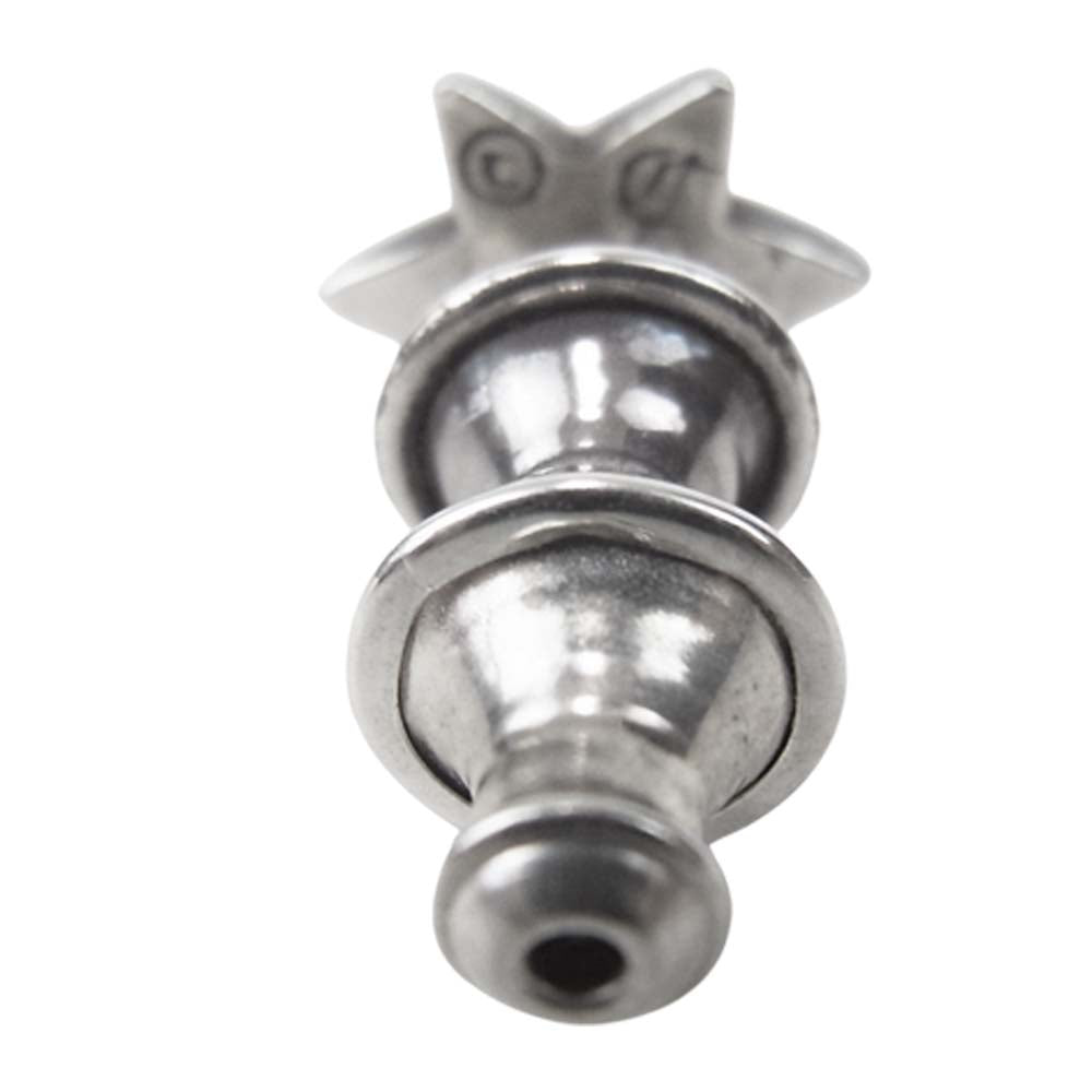 CHROME HEARTS クロムハーツ（原本有） STUD CUT OUT STAR カット アウト スター スタッド ピアス シルバー系【中古】