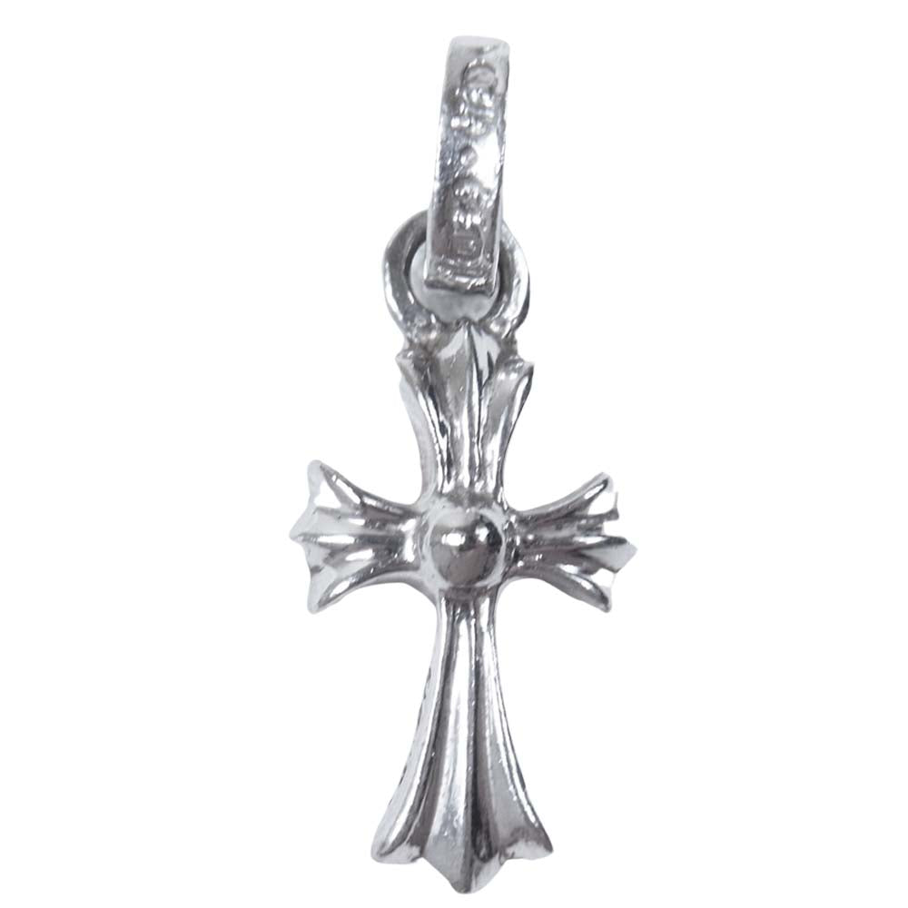 CHROME HEARTS クロムハーツ（原本有） 18KWG CHRM BBY FAT P/RUBY ベイビーファット チャーム パヴェ ルビー ネックレストップ 白金系【中古】
