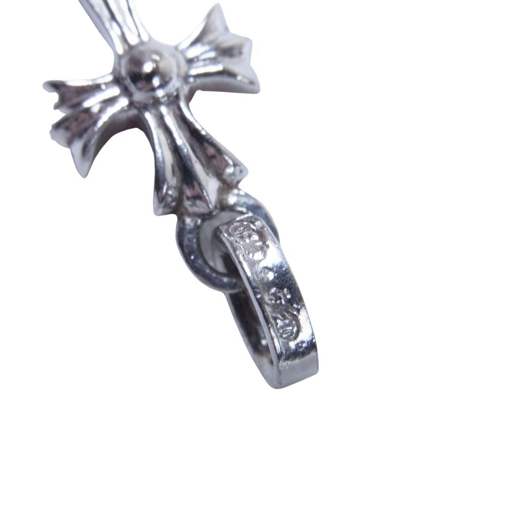 CHROME HEARTS クロムハーツ（原本有） 18KWG CHRM BBY FAT P/RUBY ベイビーファット チャーム パヴェ ルビー ネックレストップ 白金系【中古】