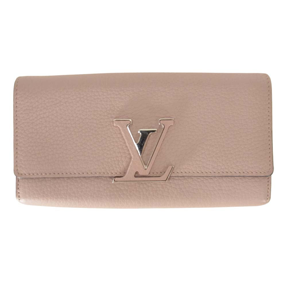 LOUIS VUITTON ルイ・ヴィトン M61250 ポルトフォイユ カプシーヌ ガレ 長財布 ピンク系【中古】