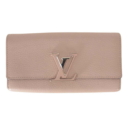 LOUIS VUITTON ルイ・ヴィトン M61250 ポルトフォイユ カプシーヌ ガレ 長財布 ピンク系【中古】
