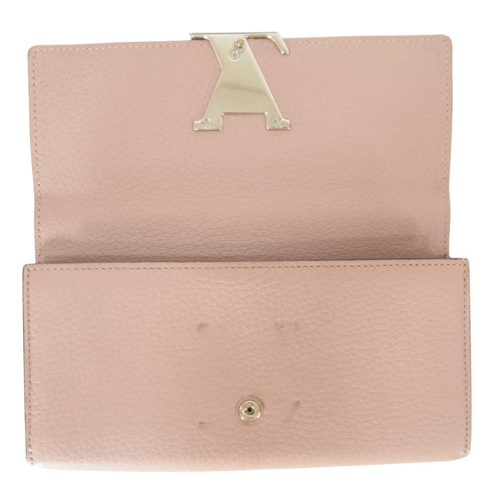 LOUIS VUITTON ルイ・ヴィトン M61250 ポルトフォイユ カプシーヌ ガレ 長財布 ピンク系【中古】