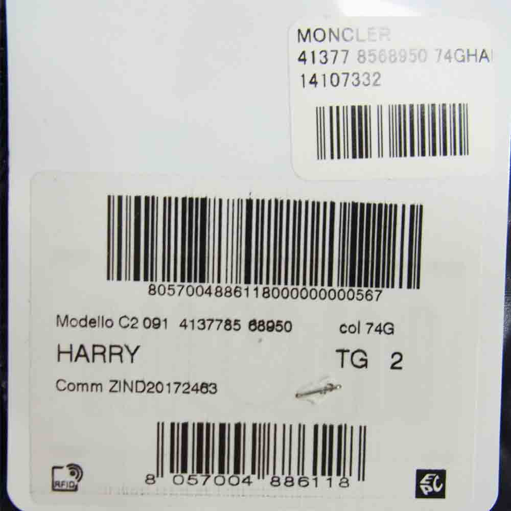 MONCLER モンクレール HARRY ハーリー ダウン ジャケット ネイビー系 2【中古】