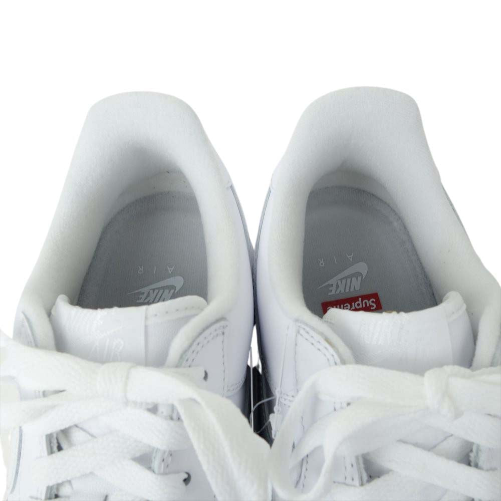 Supreme シュプリーム CU9225-100 × NIKE AIR FORCE 1 Low SP ナイキエアフォース ワン ロー ホワイト系 27.5cm【新古品】【未使用】【中古】