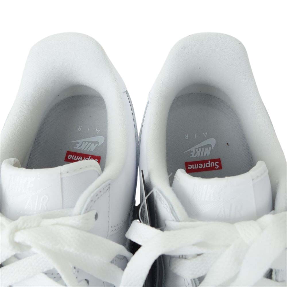 Supreme シュプリーム CU9225-100 × NIKE AIR FORCE 1 Low SP ナイキエアフォース ワン ロー ホワイト系 27cm【新古品】【未使用】【中古】
